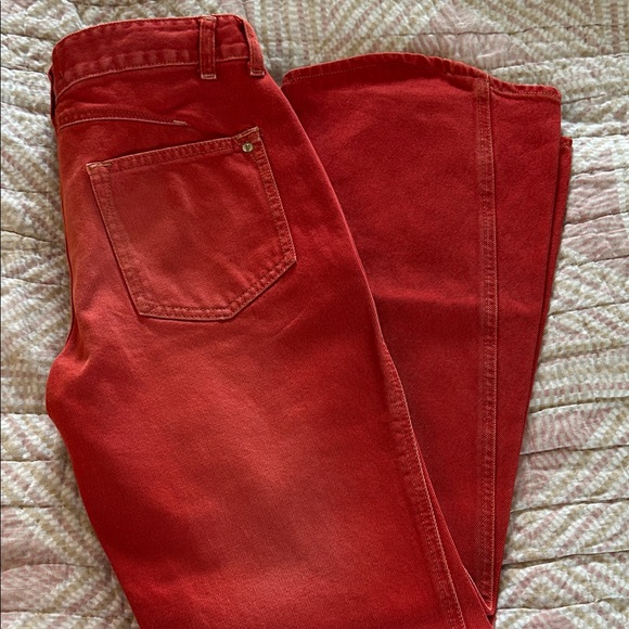 We The Free High Rise Red Jeans - Picture 6 of 6
